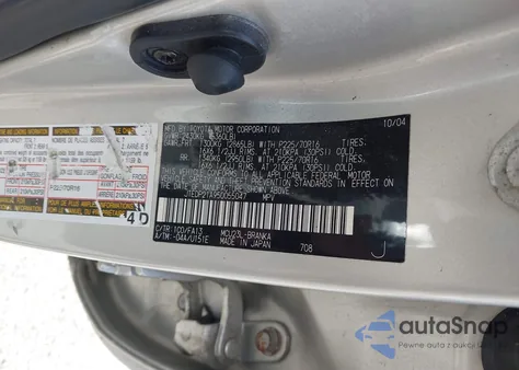 2005 Toyota Highlander V6 from USA, damaged, VIN JTEDP21A950055047